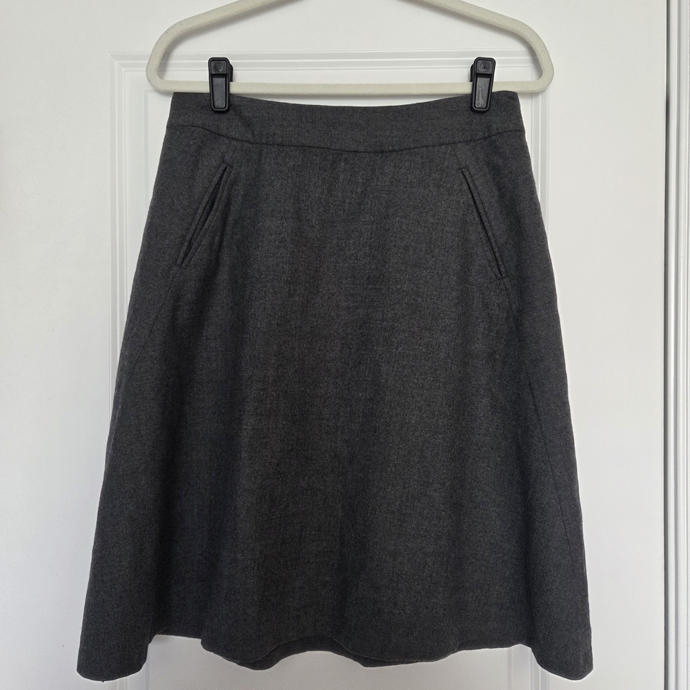 Banana Republic Charcoal A-Line Skirt